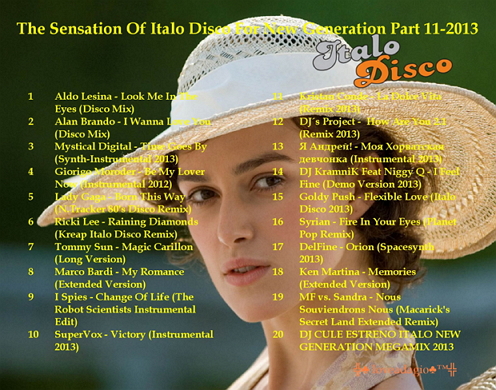 VA - The Sensation Of Italo Disco For New Generation Part 1 - 11 