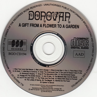 Donovan - A Gift From A Flower To A Garden 1968 